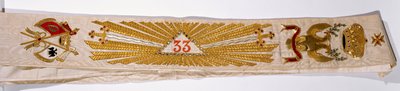 Grootkoord van de 33e graad van de Vrijmetselarij van Prins Lucien Murat door French School