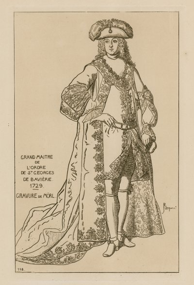 Grootmeester van de Orde van Sint-Joris van Beieren, 1729 door French School
