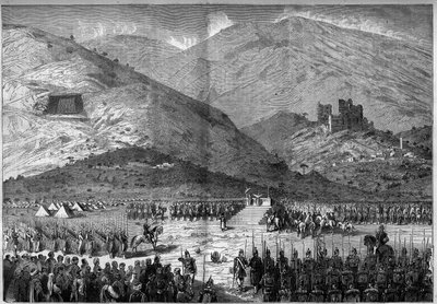Grote militaire mis gevierd in de vlakte van Labika, in Kab Elias (Syrië), op 21 oktober door French School