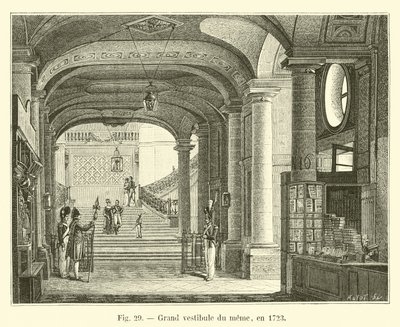 Grote vestibule van dezelfde, in 1723 door French School