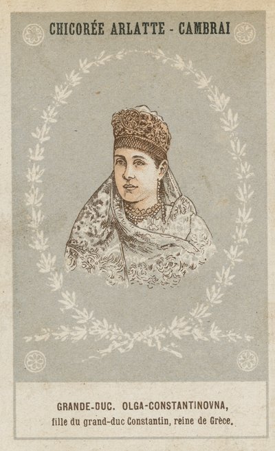 Grootvorstin Olga-Constantinovna, dochter van grootvorst Constantin, koningin van Griekenland door French School