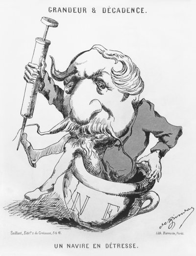 Grootheid en verval van keizer Napoleon III (1808-73) ca. 1870 door French School