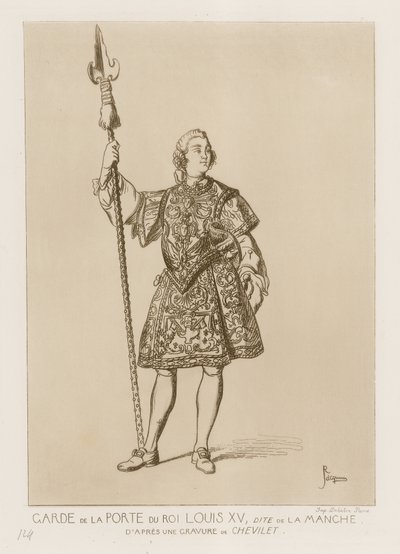 Wachter van de Poort van Koning Lodewijk XV, genaamd la manche door French School