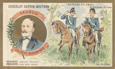 Gustave Nadaud (1820-1893), Franse goguettier, dichter en songwriter, auteur van 