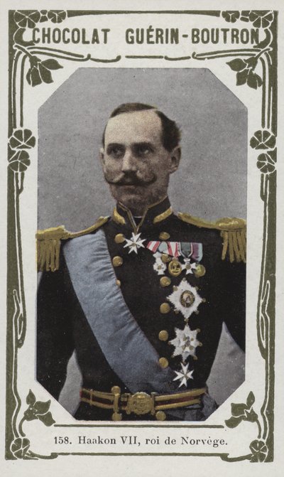 Haakon VII, koning van Noorwegen door French School