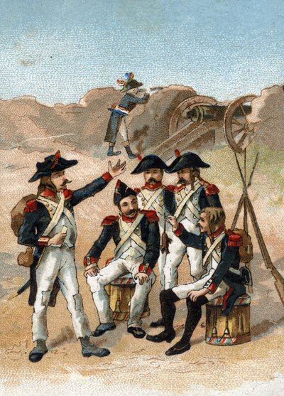Hij zal ons tot onze laarzen laten eten, zei de soldaat van Massena tijdens het beleg van Genua in juni 1800. door French School