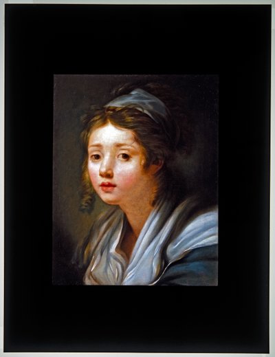 Hoofd van een Meisje, ongedateerd door French School