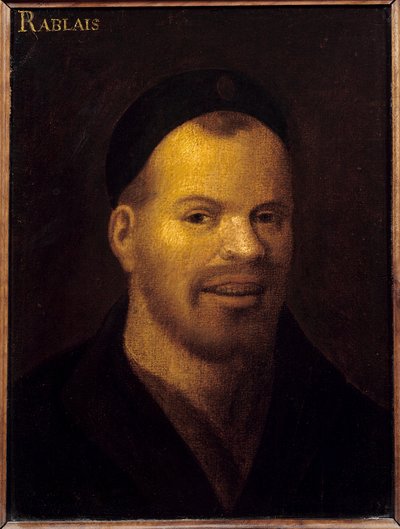 Hoofd van fantasie ooit geïdentificeerd als Francois Rabelais door French School