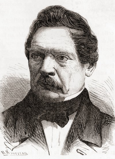 Henri-Gustave Delvigne, uit Les Merveilles de la Science, gepubliceerd ca. 1870 door French School
