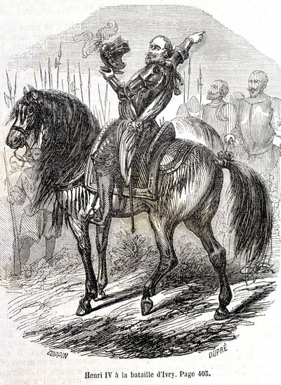 Hendrik IV bij de Slag bij Ivry (14/03/1590) - in 
