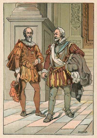 Hendrik IV en Sully door French School