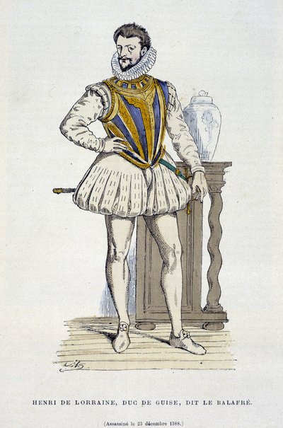 Henri de Lorraine, Hertog van Guise, genaamd le Balafré (1550 - 1588) - in 
