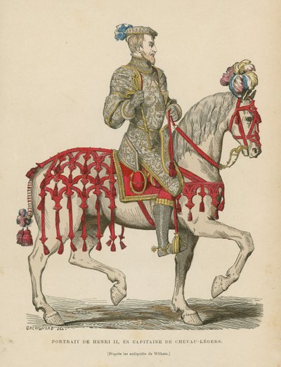 Hendrik II van Frankrijk door French School