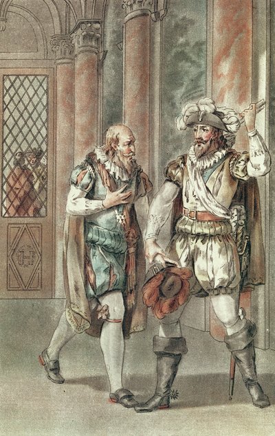 Hendrik IV in gesprek met Sully door French School