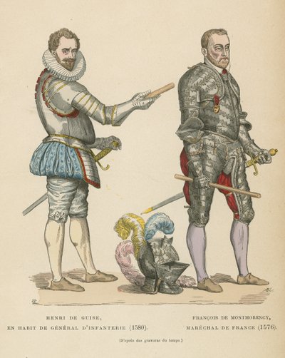Hendrik I, hertog van Guise en François de Montmorency, maarschalk van Frankrijk door French School