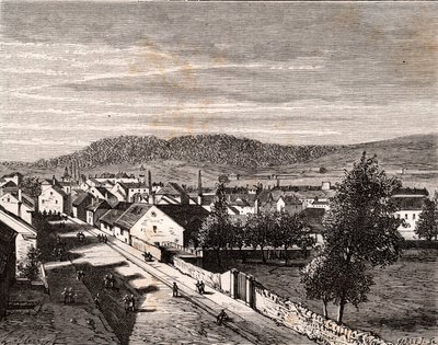 Hericourt - departement Saone-et-Loire - gravure in 