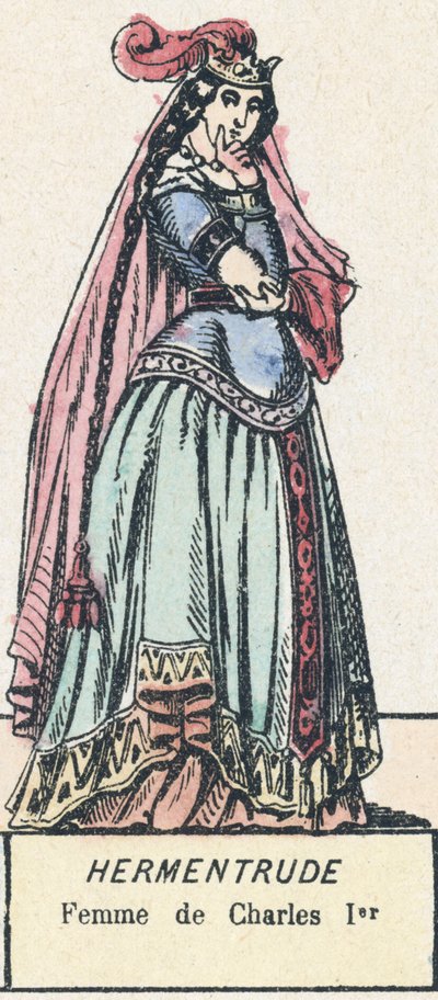 Hermentrude, vrouw van Karel I door French School