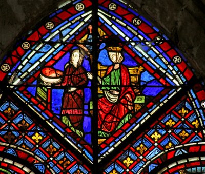 Herodias en Salome met het hoofd van Johannes de Doper door French School