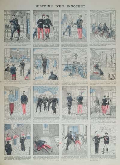 Histoire dun Innocent, geïllustreerde geschiedenis van de Dreyfus-affaire door French School