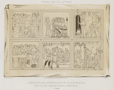 Historische en allegorische composities door French School