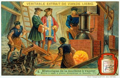 Geschiedenis van de stoommachine: Newcomen atmosferische druk stoommachine door French School