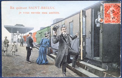 Vakantie ansichtkaart uit Saint-Brieuc door French School