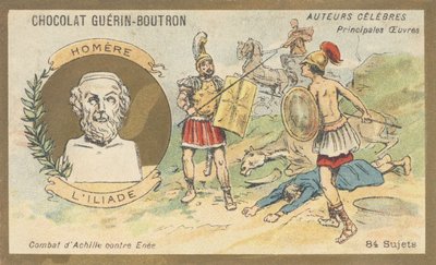 Homerus, Griekse dichter van het einde van de 8e eeuw v.Chr., auteur van 