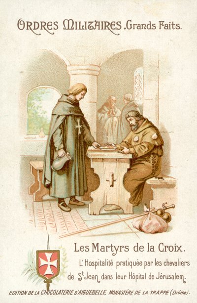 Gastvrijheid verleend door de Ridders van Sint-Jan in Jeruzalem door French School