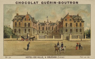 Stadhuis, in Orleans, Loiret door French School