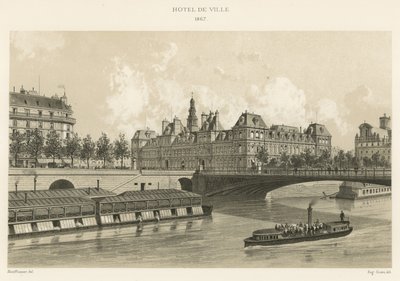 Hôtel de Ville, 1867 door French School