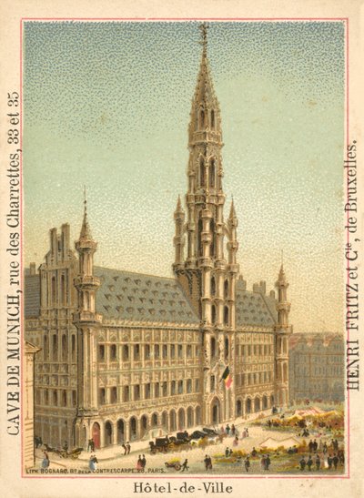 Stadhuis, Grote Markt, Brussel door French School