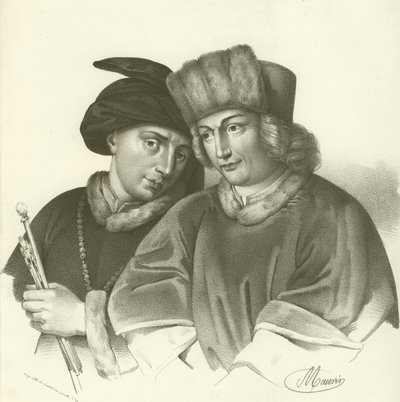Hubert (1366-1426) en Jan van Eyck (1370-1441), Vlaamse kunstenaars door French School