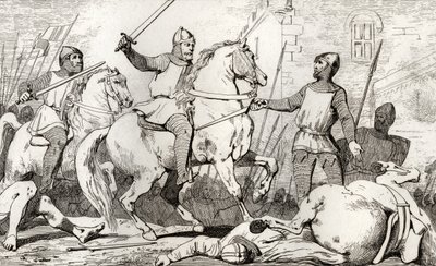 Hugh Capet (941-96) vangt Charles de Lorraine, uit 