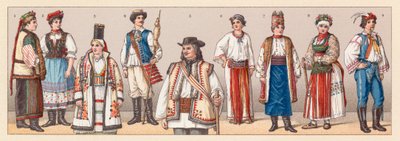 Kostuum van Hongarije en Kroatië door French School