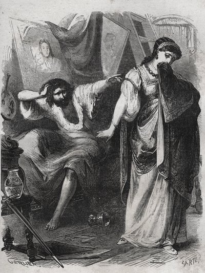 Ik smeek je, Lucrezia, verlaat me niet meteen. De schilder Andrea d