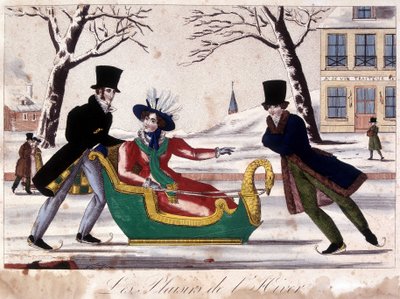 Schaatsen - afbeelding van Epinal door French School