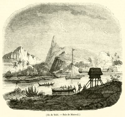 Eiland Tahiti, Baai van Matavai door French School