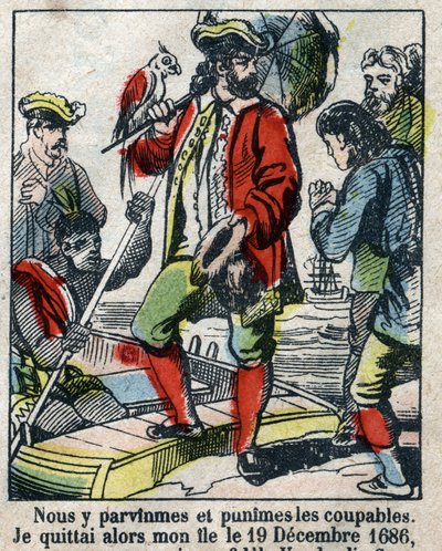 Illustratie voor het boek van Daniel Defoe 