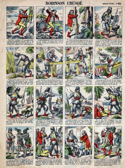 Illustratie voor het boek van Daniel Defoe 