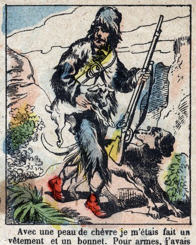 Illustratie voor het boek van Daniel Defoe 