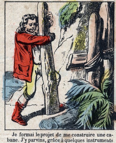 Illustratie voor het boek van Daniel Defoe 