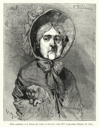 Illustratie voor Le Juif Errant (gravure) door French School
