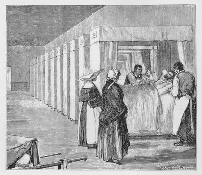 Illustratie voor De Assommoir, Een Realistische Roman, door Emile Zola door French School