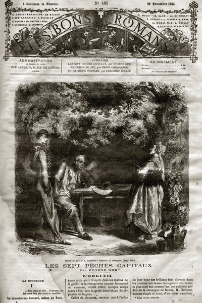 Illustratie voor de roman van Eugene Sue 