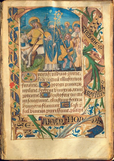 Illustratie uit "Getijdenboek, Gebruik van Rome", ca. 1480 door French School