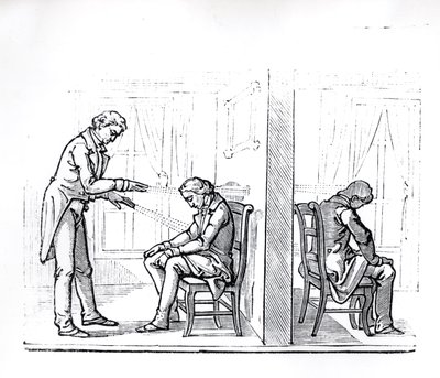 Illustratie uit du Potets werk over Dierlijk Magnetisme, 1863 door French School