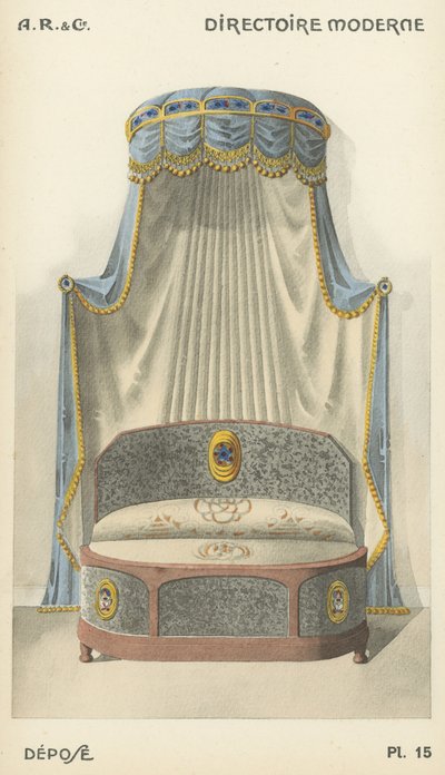 Illustratie uit interieurontwerpproductcatalogus van A R & Cie, Frankrijk door French School
