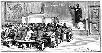 Illustratie van het boek van Emile Lavisse "Tu seras soldat", Armand Colin, 1899 door French School