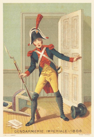 Keizerlijke gendarmerie in 1806 (Elite gendarmerie opgericht in 1801 door Napoleon I en ontbonden in 1815) door French School
