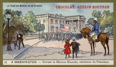 Voor het Witte Huis, residentie van de president, Washington DC door French School